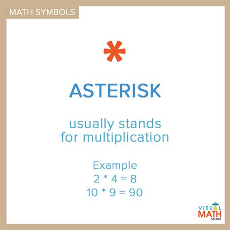 How Is the Asterisk Used in Mathematics?